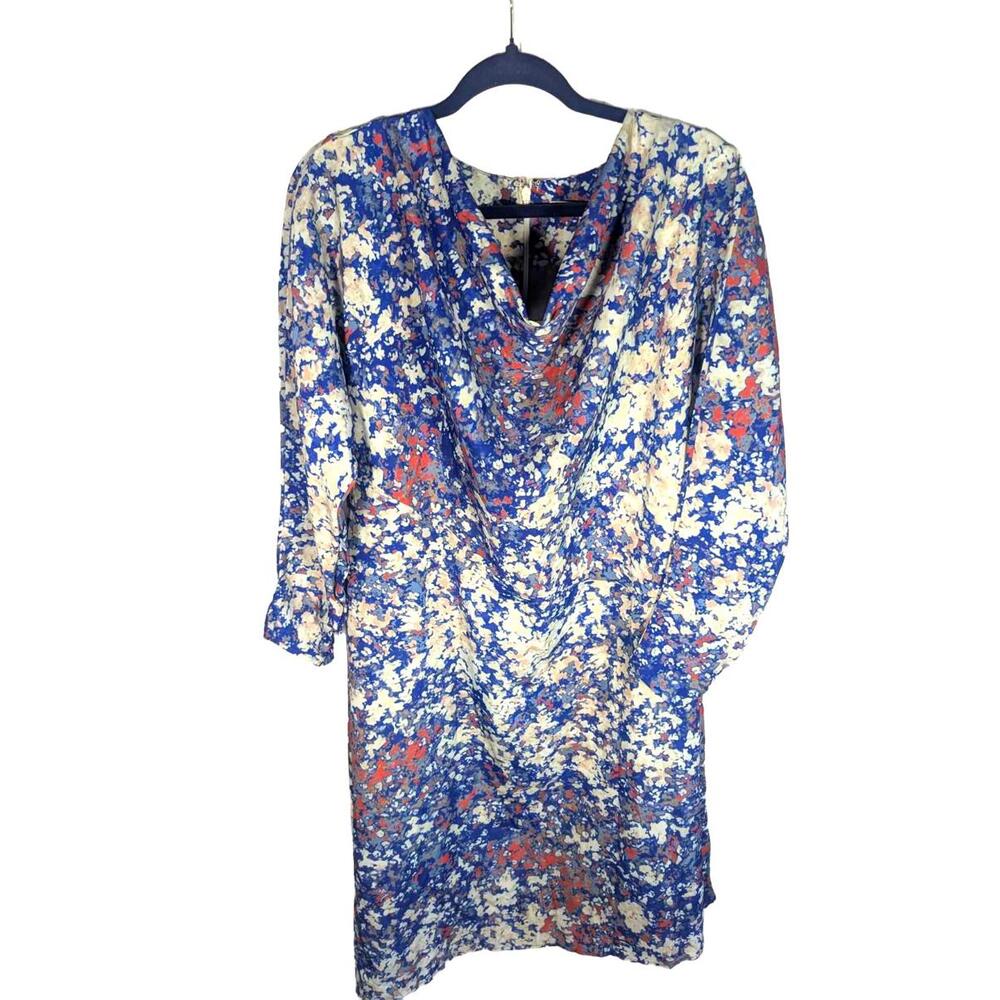 Beautiful NWT KAI MILLA Long Sleeve Blotted Pattern‎ Knee Length Dress Size 12